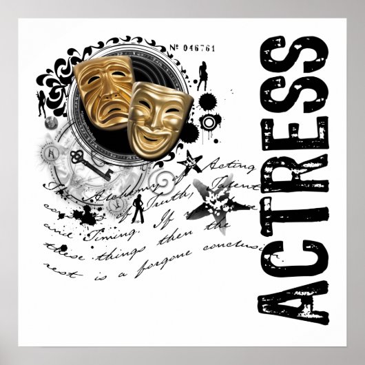 Actress-alchemie van het optreden poster (Voorkant)