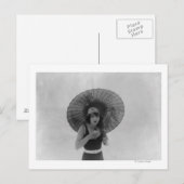 Actress Betty Compson eet ijskap Briefkaart (Voorkant / Achterkant)