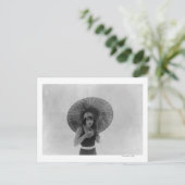 Actress Betty Compson eet ijskap Briefkaart (Staand voorkant)