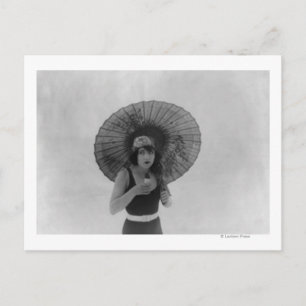 Actress Betty Compson eet ijskap Briefkaart