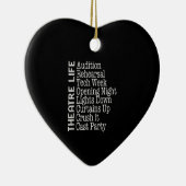 Actress Broadway Actor Musical Lover Actief Keramisch Ornament (Rechts)