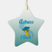 Actress Chick #3 Keramisch Ornament (Rechts)