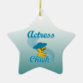 Actress Chick #3 Keramisch Ornament