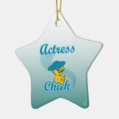 Actress Chick #3 Keramisch Ornament (Links)