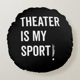 Actress is mijn sportmuzikale acter Nyc Rond Kussen