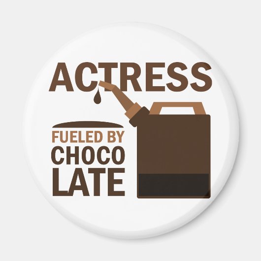 Actrice Gift Chocolade Magneet (Voorkant)