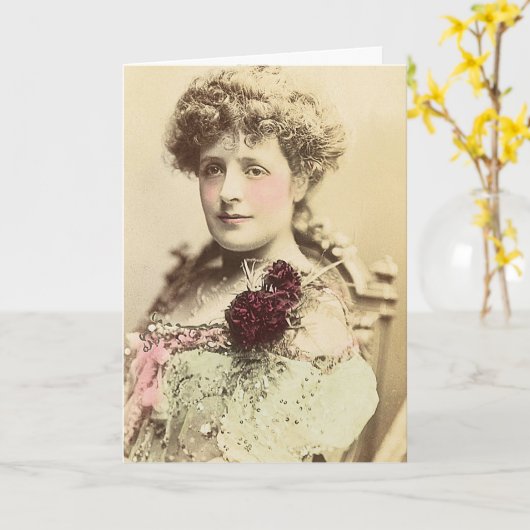 Actrice Phyllis Broughton Kaart (Gele Bloem)