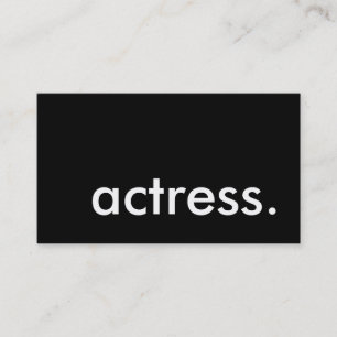 actrice. visitekaartje