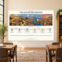 Acts Bible Study Timeline 54 x 36 in