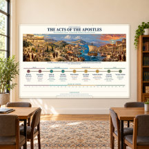 Acts Bible Study Timeline 72 x 48 in