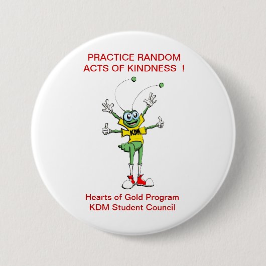 Acts of Kindness Ronde Button 7,6 Cm (Voorkant)