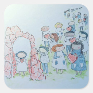 Acts of Kindness Vierkante Sticker