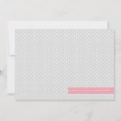 Actualités modernes Faire-part photo Pink Baby Bir (Dos)