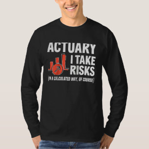 Actuaris I Neem Risico's  Actuaris Raglan Honkbal T-shirt