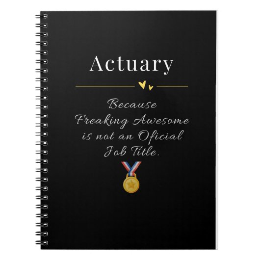 Actuaris notitieboek (Voorkant)