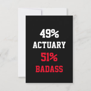 Actuary Badass Kaart
