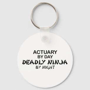 Actuary Deadly Ninja bij nacht Sleutelhanger