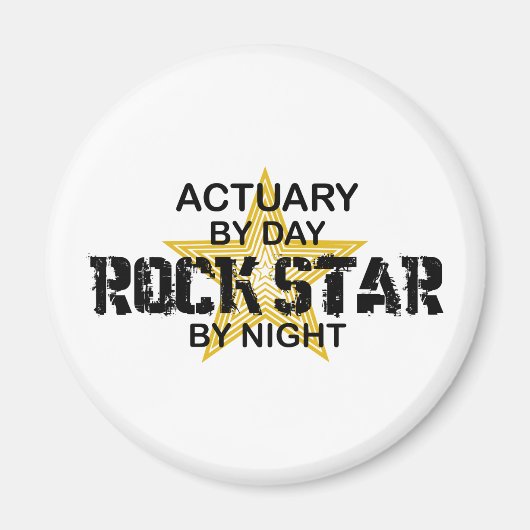 Actuary Rock Star by Night Magneet (Voorkant)
