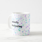 Actuellement en train de procrastiner - Mug drôle (Devant gauche)