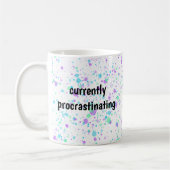 Actuellement en train de procrastiner - Mug drôle (Gauche)