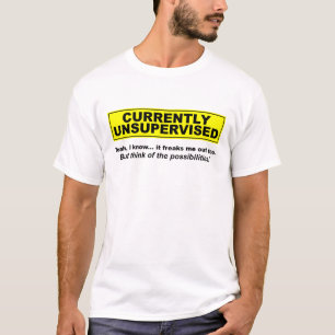 Actuellement T-shirt drôle non surveillé