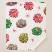 ?actus naadloze florale ondergrond, behangsel sherpa deken (Voorkant)