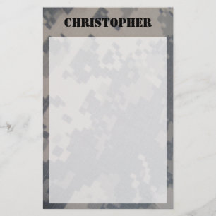 ACU Camo Personalized Briefpapier