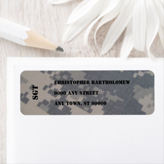 ACU Camo retouradres Etiket (Insitu)