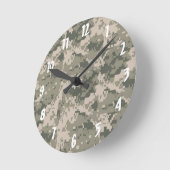 ACU Camouflage Digital Pattern-klok Ronde Klok (Hoek)