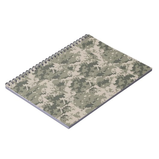ACU Camouflage Digital Pattern Note Book Notitieboek (Linkerzijde)