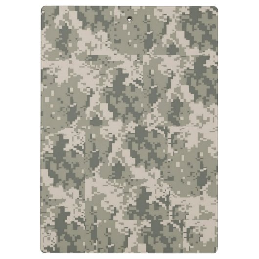 ACU Camouflage Monogram Initiaal Klembord (Achterkant)