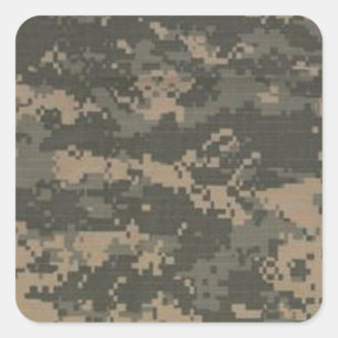 ACU Digital Camouflage Vierkante Sticker