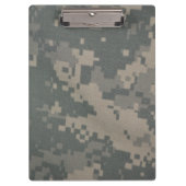 Acu Pattern Camouflage troept digitale kunst vrede Klembord (Voorkant)