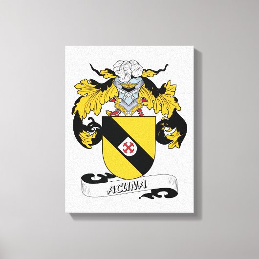 Acuna Family Crest Canvas Afdruk (Voorkant)