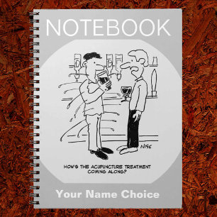 Acupunctie Behandeling Cartoon Notitieboek