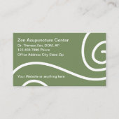 Acupunctie Benoeming Medische Visitekaartjes (Voorkant)
