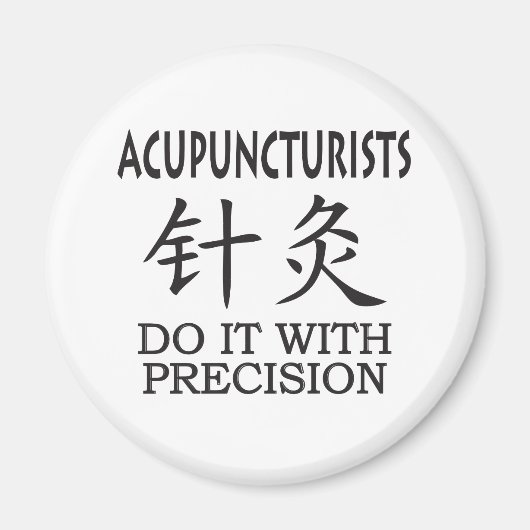 Acupunctie Chinees symbool Magneet (Voorkant)