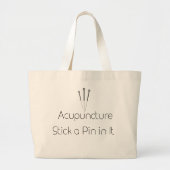 Acupunctie Grote Tote Bag (Voorkant)