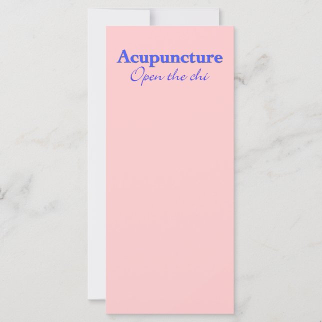 Acupunctie - Open de chi (Voorkant)