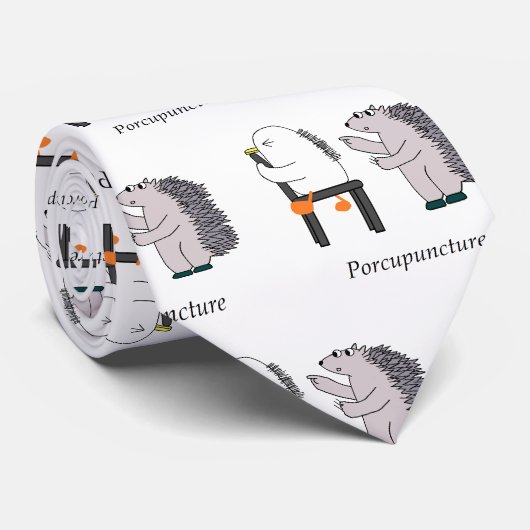 Acupunctie Stropdas (Opgerold)