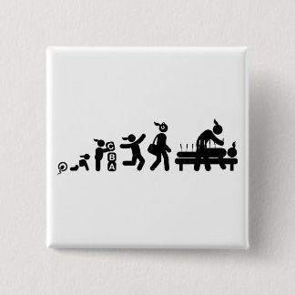 Acupunctie Vierkante Button 5,1 Cm