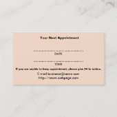Acupunctie Visitekaartje voor benoeming Afsprakenkaartje (Achterkant)