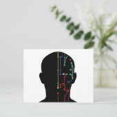 Acupunctiemodel Briefkaart (Staand voorkant)