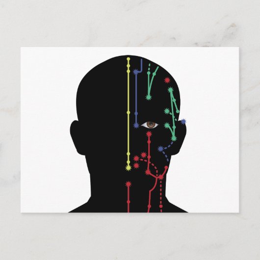Acupunctiemodel Briefkaart (Voorkant)