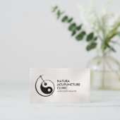 Acupunctienaald - Yin Yang Visitekaartje (Staand voorkant)