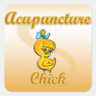 Acupunctieschick Vierkante Sticker