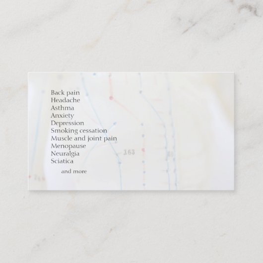 Acupunctietorso vooraan visitekaartje (Achterkant)