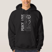 Acupuncture Peace Love Acupuncturist Needle Therap Hoodie (Voorkant)