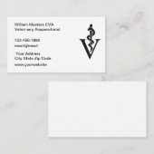 Acupuncture vétérinaire Cartes de visite Médicales (Devant / Derrière)