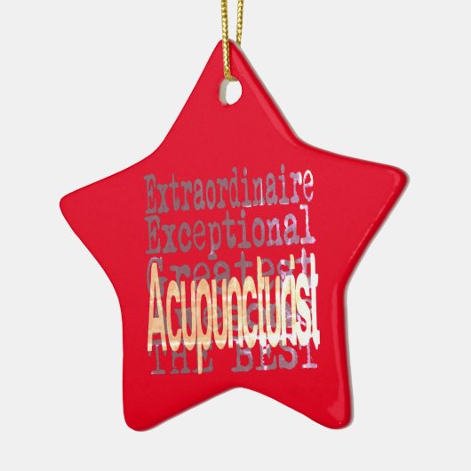 Acupuncturist Extraordinaire Keramisch Ornament (Links)